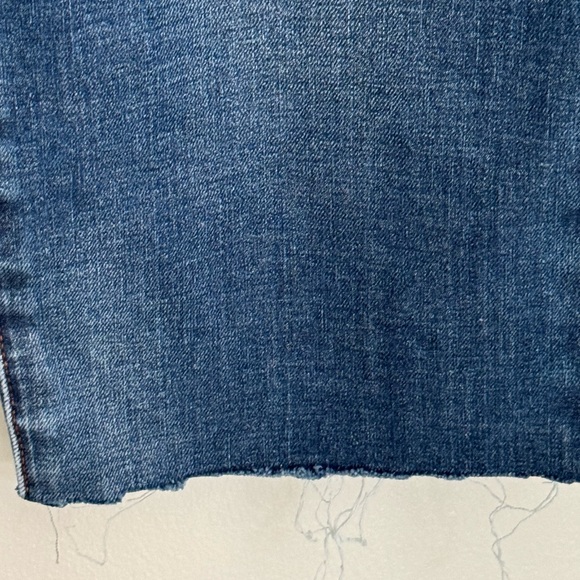 MUJI Soft Denim Straight Leg Jeans - Men's Size 30x32 - Blue - Unfinished Hems - Picture 8 of 15